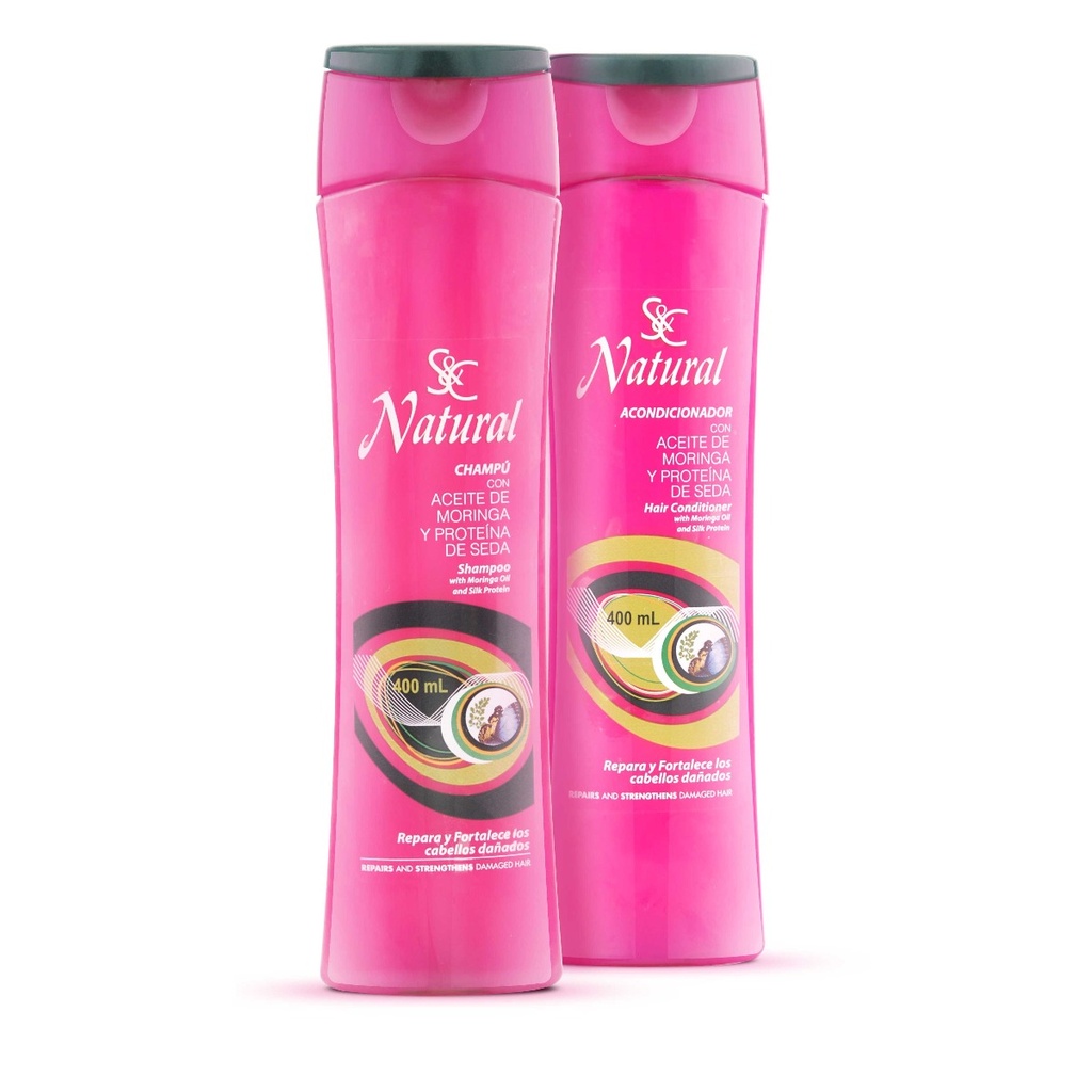 [254851H] S&C Natural Conditioner with Moringa Oil and Silk Protein 400 mL
