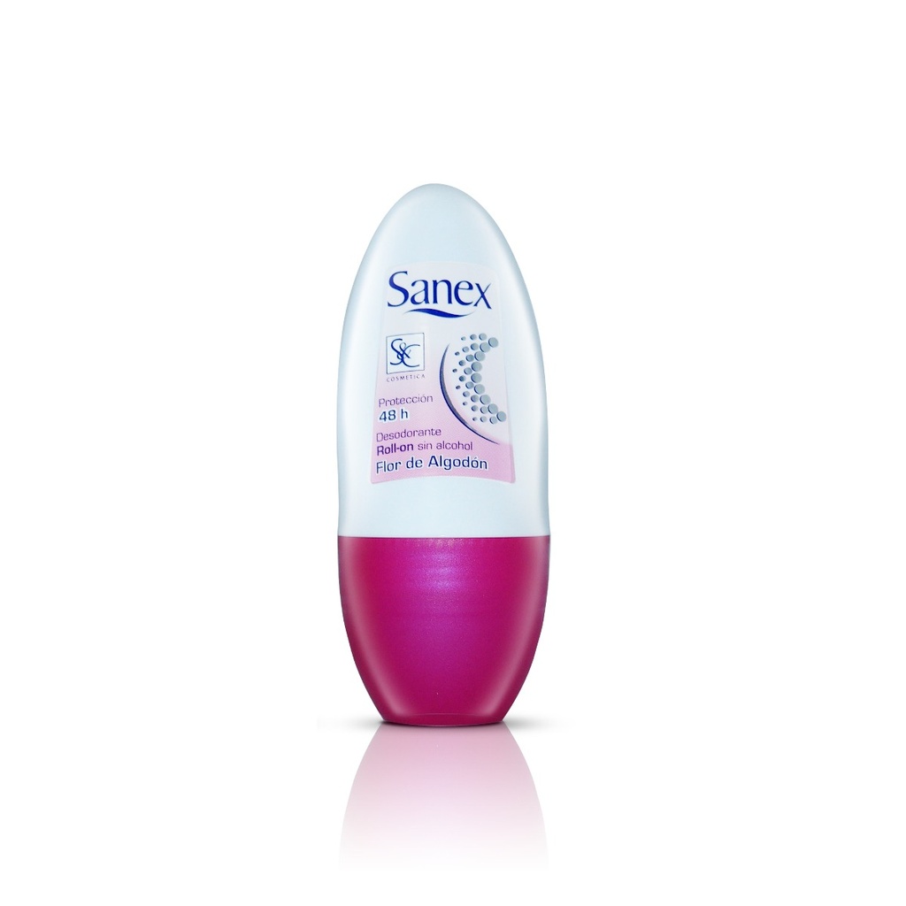 [970305H] Deodorant Roll On Sanex Flor de Algodón S/Alcohol 50 mL