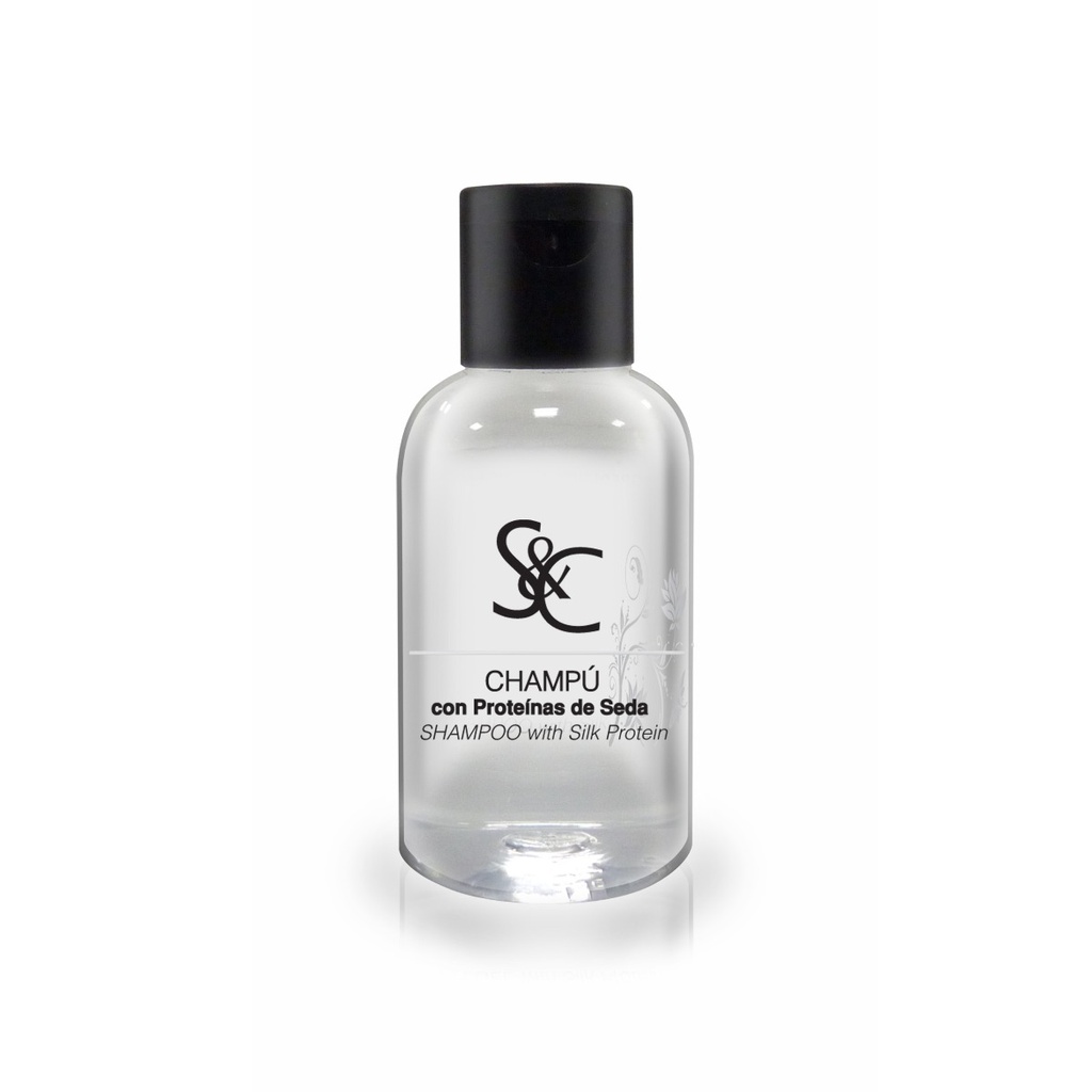 [333405H] Caja de 88 S&C Champú con Proteina de Seda 50 mL