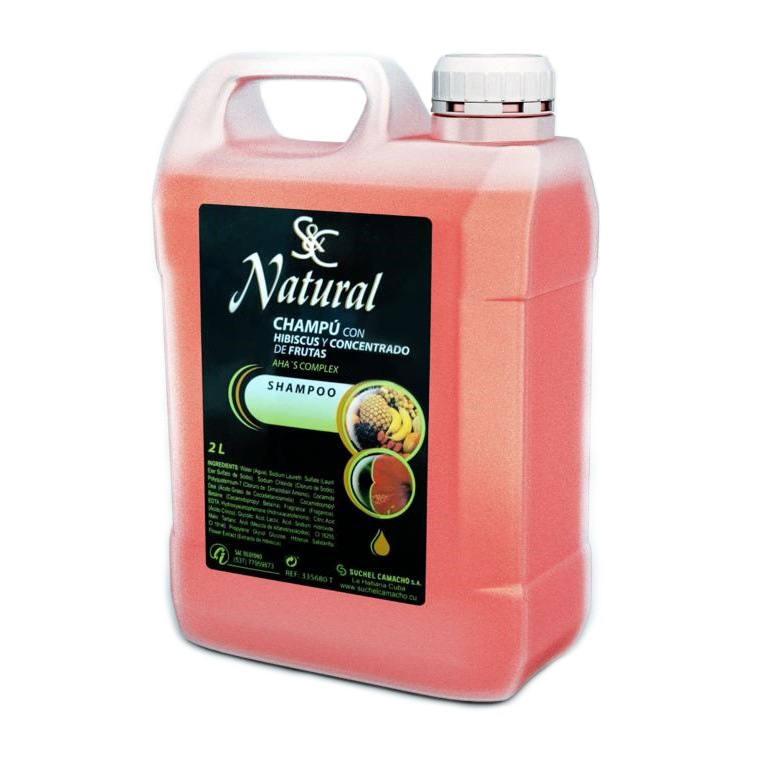 [335680H] S&C Natural Champú con Hibiscus y Concentrado de Frutas  2L