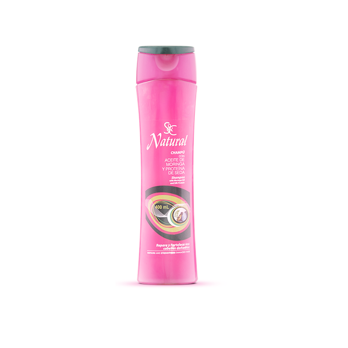 [250257H] S&C Natural Champú con Aceite de Moringa y Proteína de Seda 400 mL
