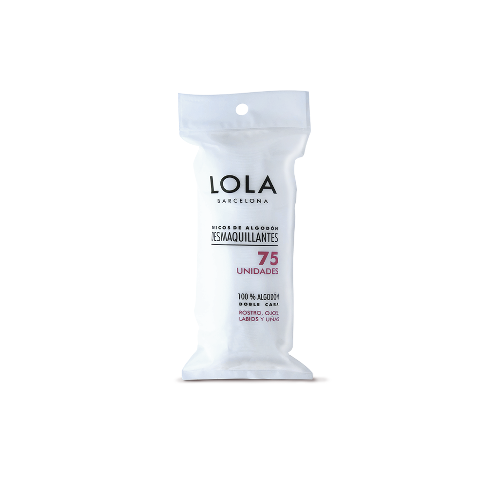 Lola Barcelona Bolsa de 75 Discos Desmaquillantes