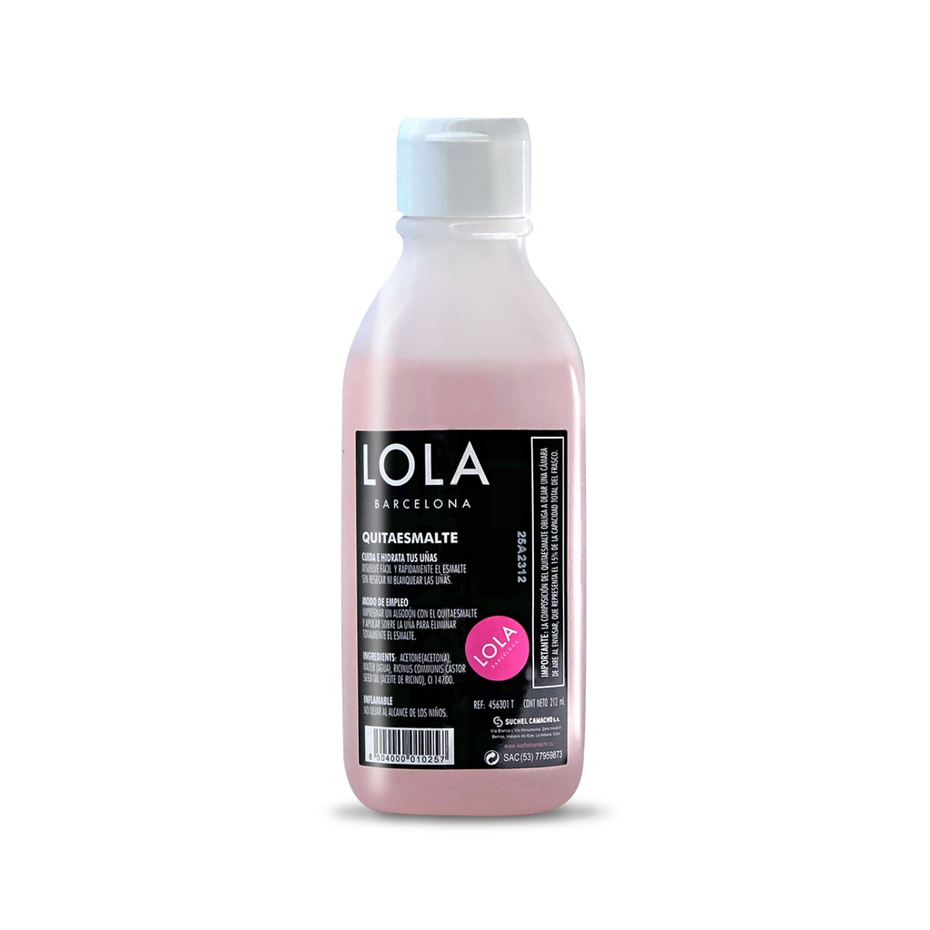 Lola Barcelona Quita Esmalte 212mL