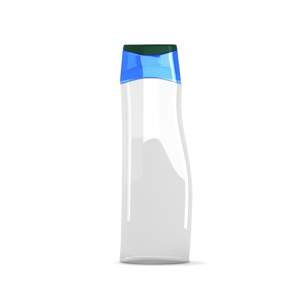 Frasco Transparente de 400mL con Tapa(Tapa con dispensador)