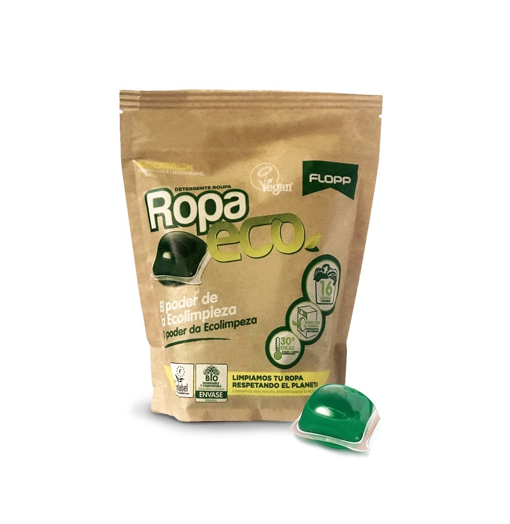 Estuche de Cápsulas Flopp Ropa Detergente ECO (16 cápsulas)