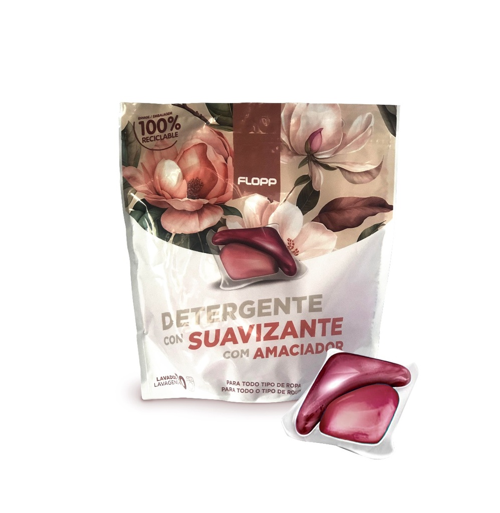 Estuche de Cápsulas Flopp Ropa Detergente + Suavizante (30 cápsulas)