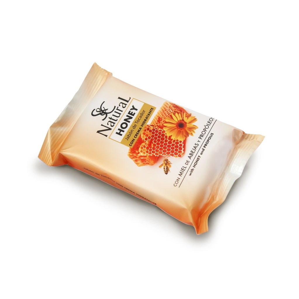 [320101H] S&C Natural Honey Jabón de Tocador con Miel de Abejas y Propoleos 125 G