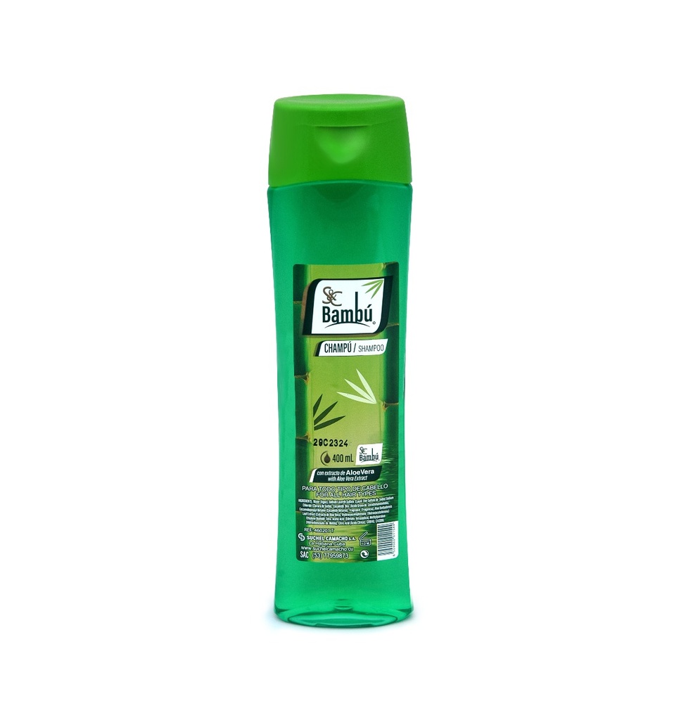 [460201H] S&C Bambu Champu con Extracto de Aloe Vera 400ml