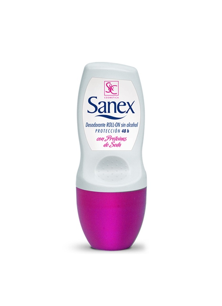[970311H] SANEX DESODORANTE ROLL-ON SIN ALCOHOL CON PROTEINAS DE SEDA 50 mL